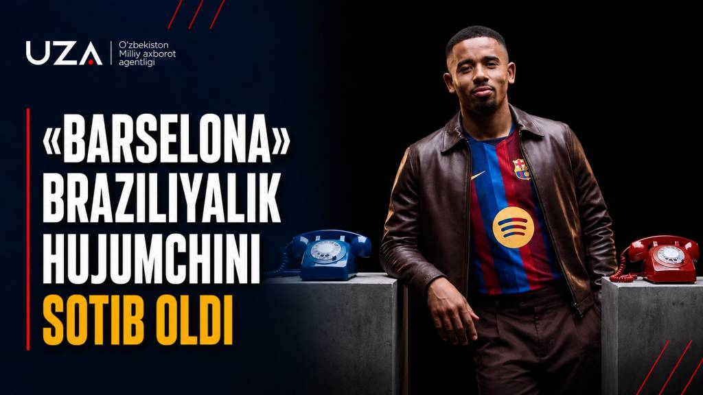 «Barselona» Gabriel Jesus transferini rasman e’lon qildi