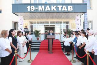 Янгиҳаётда янги мактаб фойдаланишга топширилди