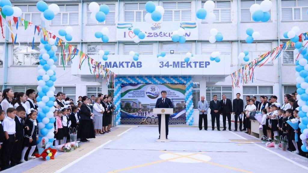 Оролбўйи мактабларида янги ўқув йили бошланди