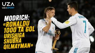 Modrich: “Ronaldu 1000 ta gol urishiga shubha qilmayman”
