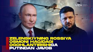 Zelenskiyning Rossiya osmoni haqidagi ogohlantirishiga Putindan javob (+video)