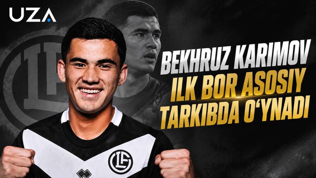 Behruz Karimov ilk bor asosiy tarkibda — “Lugano” peshqadamlikka qaytdi