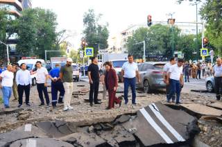 Что произошло на улице Глинки в Ташкенте: специалисты выясняют причины аварийной ситуации