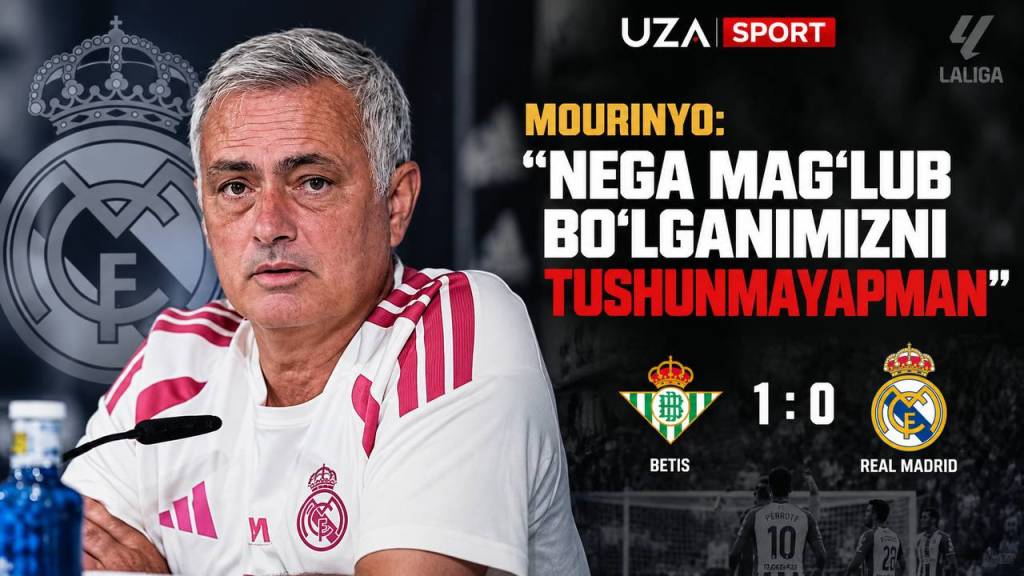 Mourinyo: “Nega mag‘lub bo‘lganimizni tushunmayapman”