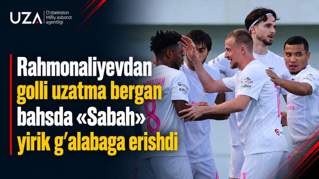 Ozarbayjon chempionati: Rahmonaliyev golli uzatma bergan bahsda "Sabah" yirik g'alabaga erishdi