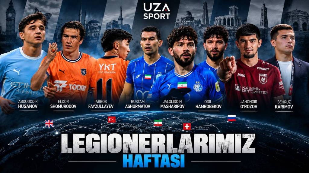 Legionerlarimiz haftasi: Husanov va Karimovda g‘alaba, Shomurodov gol urdi, O‘rozov penaltilar seriyasida ajralib chiqdi
