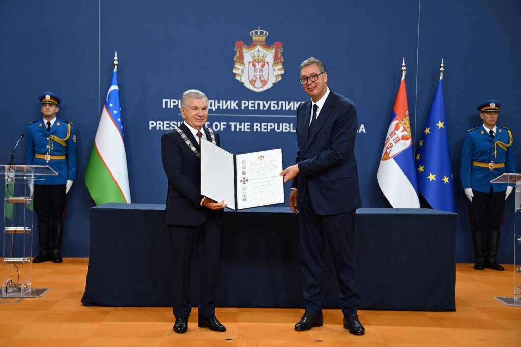 O‘zbekiston Prezidenti Serbiya Respublikasi ordeni bilan taqdirlandi
