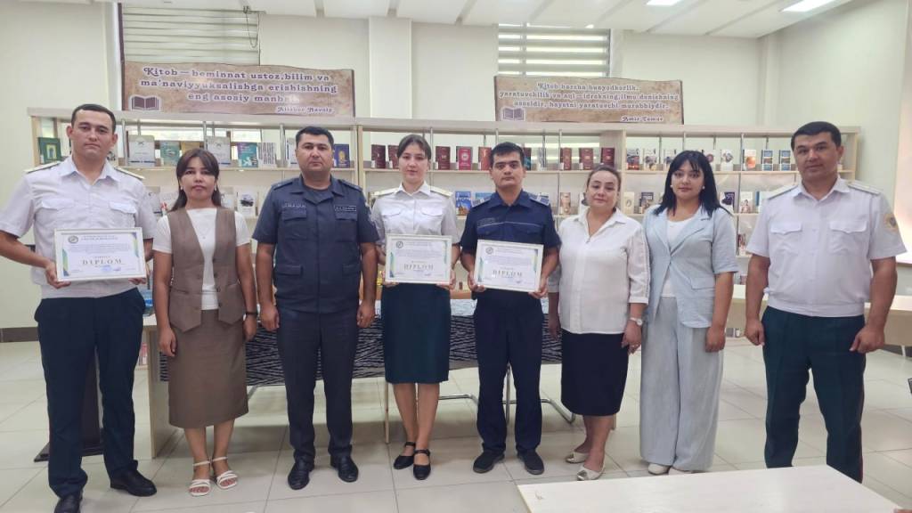 Ички ишлар органларининг энг яхши китобхонлари аниқ бўлди