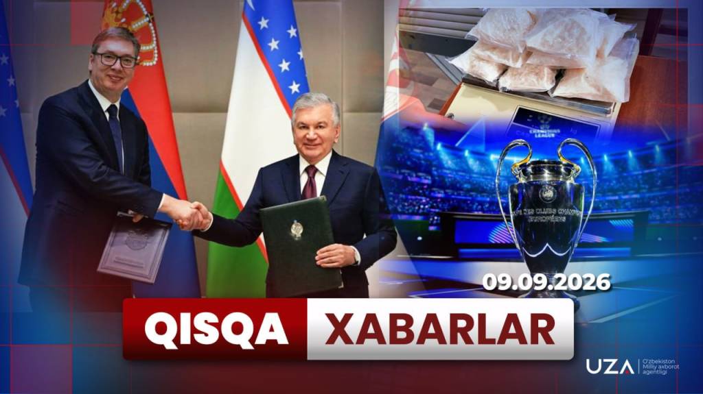 Serbiya O‘zbekiston uchun mehnat bozorini ochadi, Germaniyadan 4 kilogramm narkotik yuborildi – Qisqa xabarlar(+video)