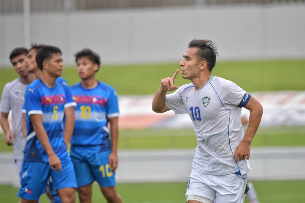 乌兹别克斯坦U23队大胜菲律宾队