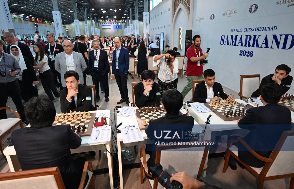 Shaxmat olimpiadasi: bugungi raqiblarimiz Yevropa, Afrika va Osiyo jamoalari