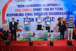 Stol tennisi bo‘yicha "Besh tashabbus olimpiadasi" g‘oliblari aniqlandi