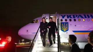 Zelenskiy rafiqasi bilan Nyu-Yorkda