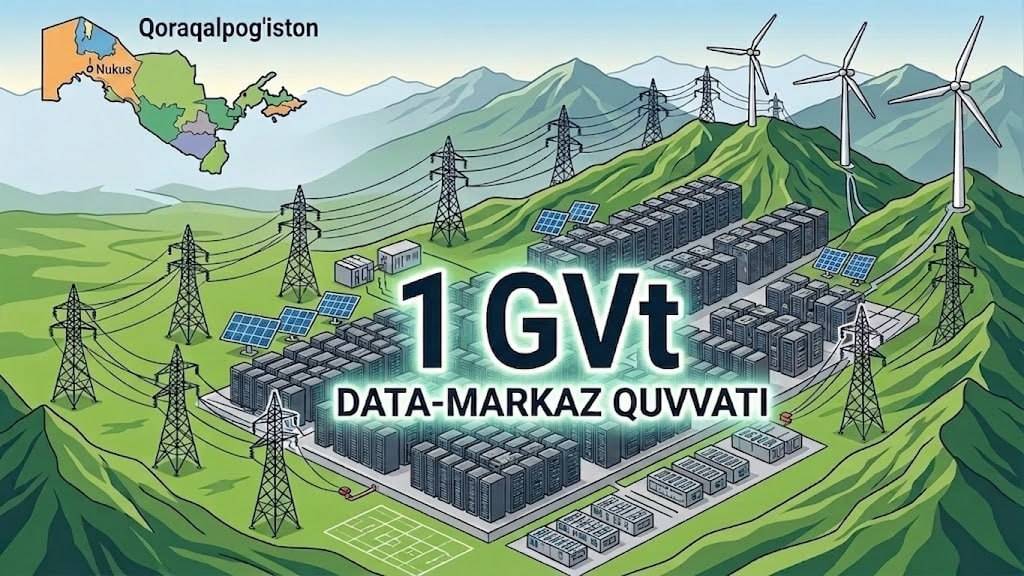 Qoraqalpog‘istonda 1 GVt quvvatli data-markazlar tashkil etiladi