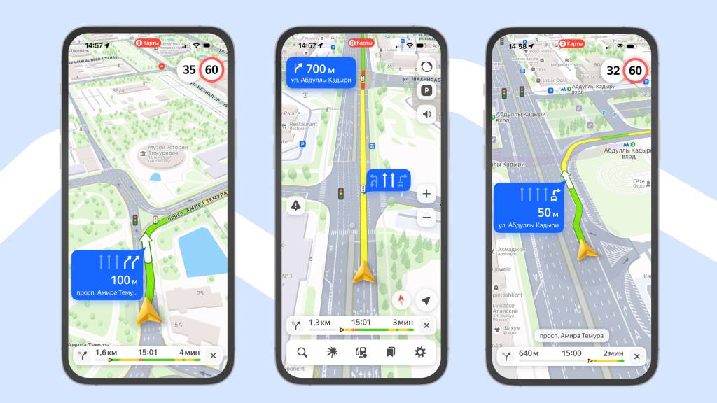 Yandex Maps запустил детализированную навигацию в трех городах Узбекистана