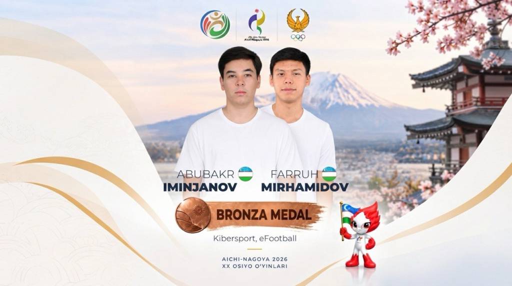 Kibersportchilarimiz Osiyo o‘yinlari shohsupasiga ko‘tarildi