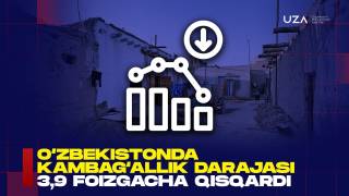 Ўзбекистонда камбағаллик даражаси 3,9 фоизгача қисқарди (+видео)