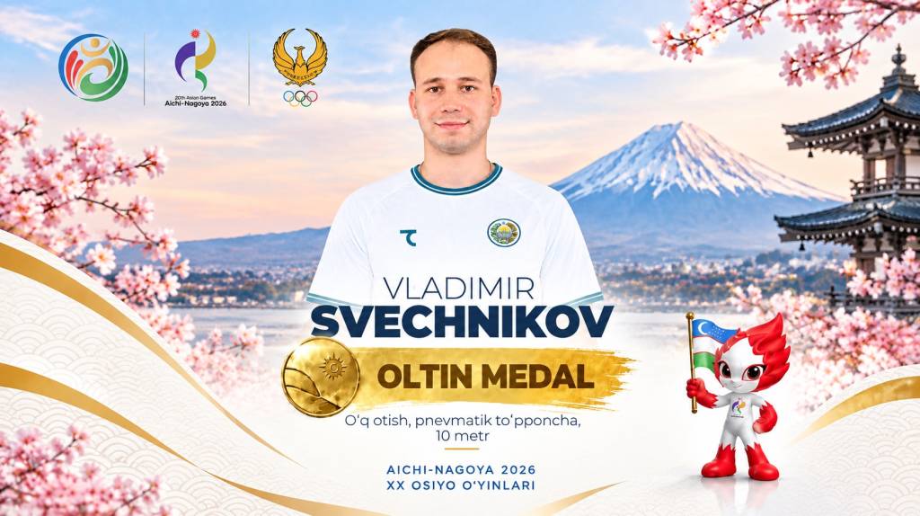 Владимир Свечников Осиё ўйинлари рекордини ўрнатди
