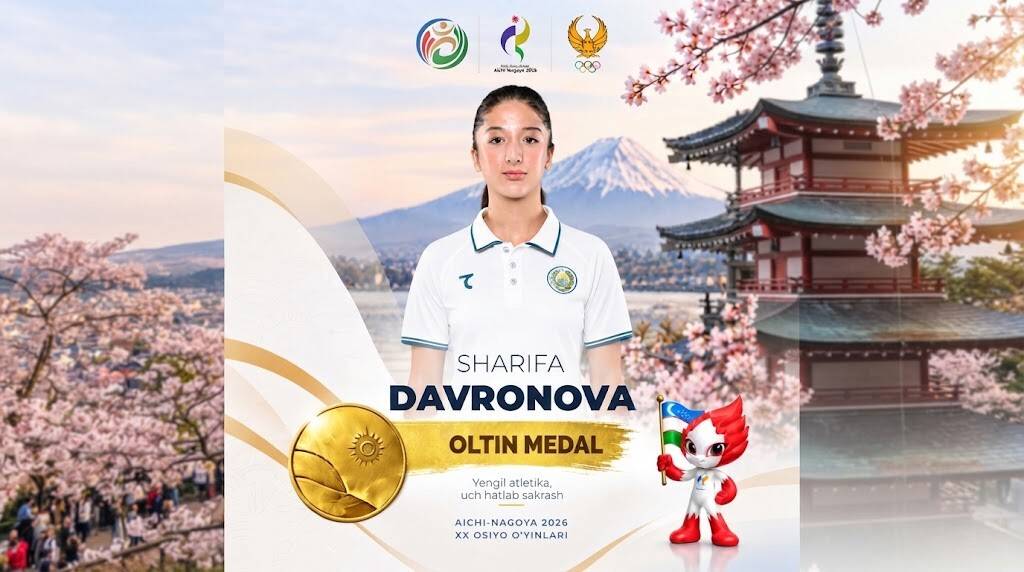 Шарифа Давронова иккинчи бор Осиё ўйинлари чемпионига айланди