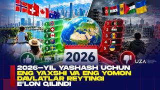 2026-yil yashash uchun eng yaxshi va eng yomon davlatlar reytingi e’lon qilindi (+video)