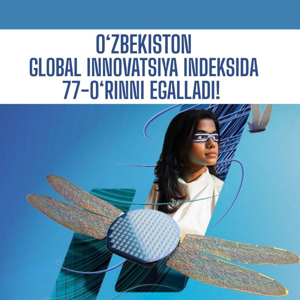 O‘zbekiston Global innovatsiya indeksida 77-o‘rinni egalladi