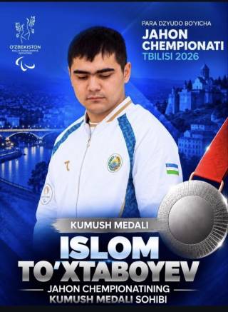 Islombek To‘xtaboyev – jahon vitse-chempioni!