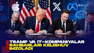 Tramp va IT-kompaniyalar rahbarlari kelishuv imzoladi (+video)