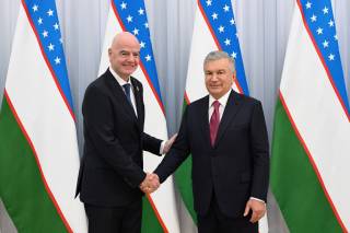 Davlatimiz rahbari FIFA Prezidentini qabul qildi