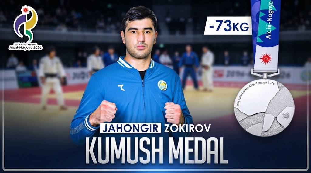 Jahongir Zokirov Osiyo o‘yinlari kumush medali sohibi
