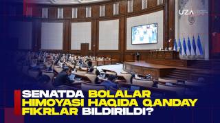 Senatda bolalar himoyasi haqida qanday fikrlar bildirildi? (+video)
