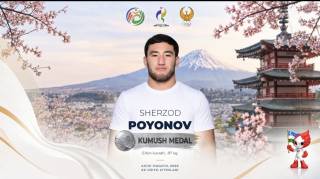 Шерзод Поёнов Осиё ўйинларида кумуш медалга эга чиқди