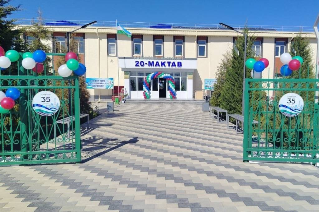 Барча қулайликларга эга мактаб биноси фойдаланишга топширилди