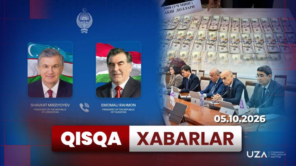 Ўзбекистон ва Тожикистон етакчиларининг телефон орқали мулоқоти, вазирга юборилганга парламент сўрови, Бўкадаги коррупция ва шахматдаги муваффақият – Қисқа хабарлар