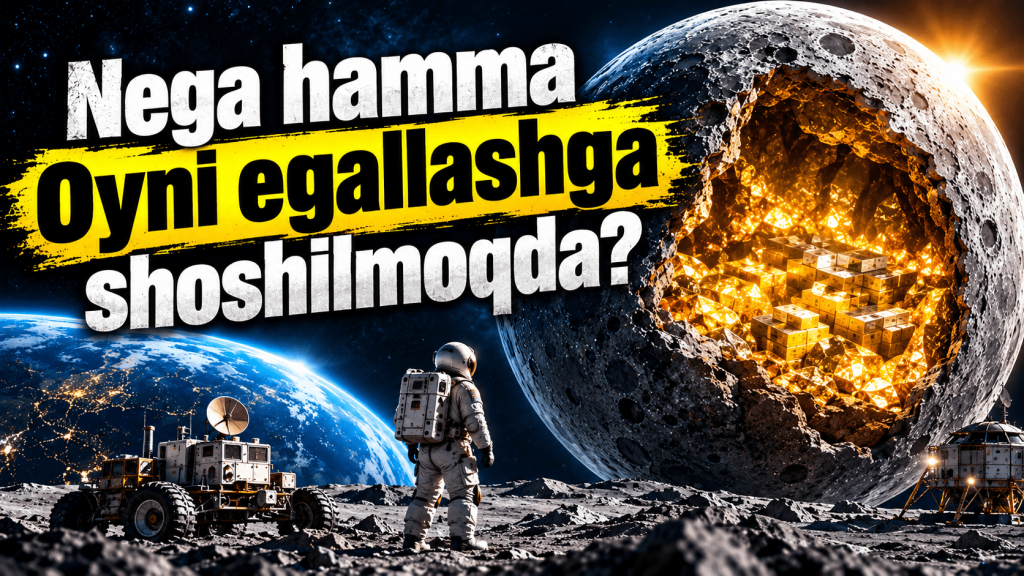 Ойда яширинган триллионлар: Нега ҳамма Ойни эгаллашга шошилмоқда? (+видео)