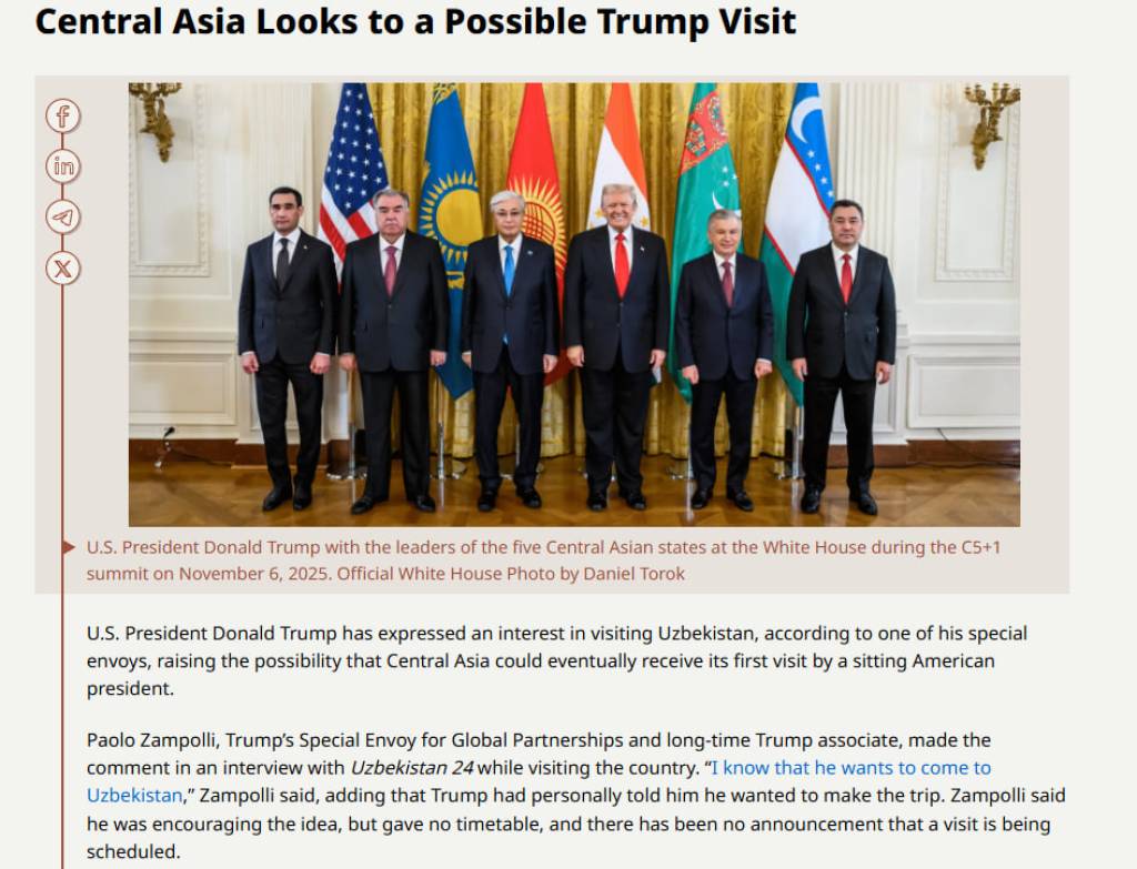 The Times of Central Asia: Trampning Markaziy Osiyoga safari O‘zbekistondan boshlanishi mumkin
