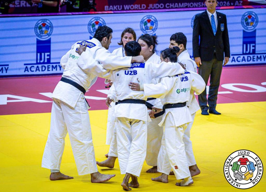 Дзюдочиларимиз аралаш жамоавий йўналишда жаҳон чемпионати совриндори