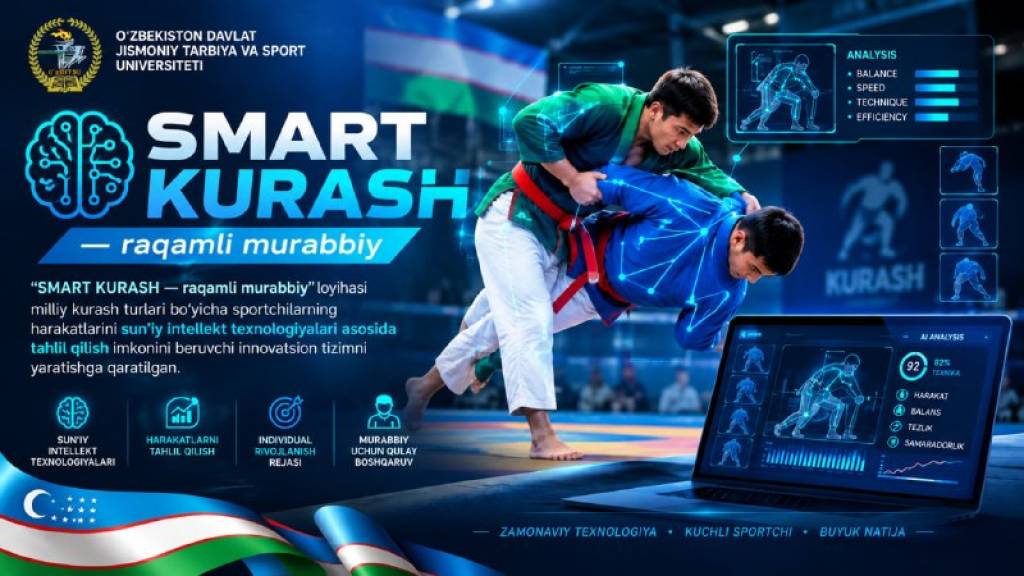 Talaba-sportchi “SMART KURASH” loyihasini taqdim etdi