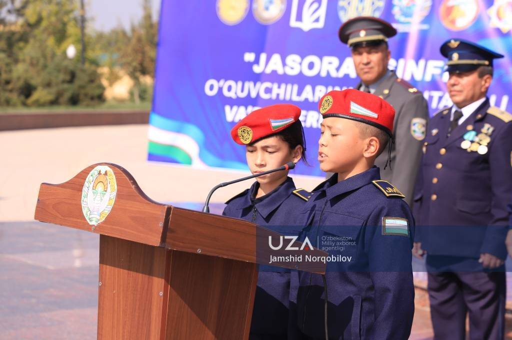 Qashqadaryoda “Jasorat maktablari” o‘quvchilari tantanali va’da berdi