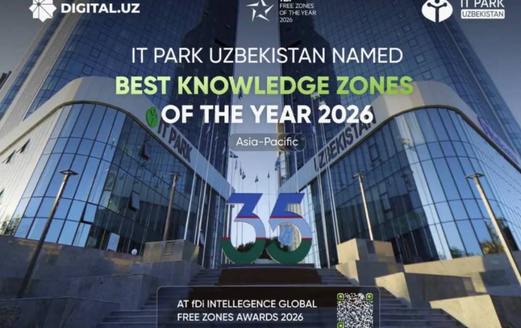 IT Park Uzbekistan Осиё-Тинч океани минтақасининг энг яхши билимлар зонаси деб топилди