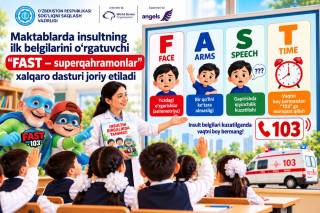 Maktab o‘quvchilariga insult belgilarini aniqlashni o‘rgatuvchi “FAST – superqahramonlar” xalqaro dasturi joriy etiladi
