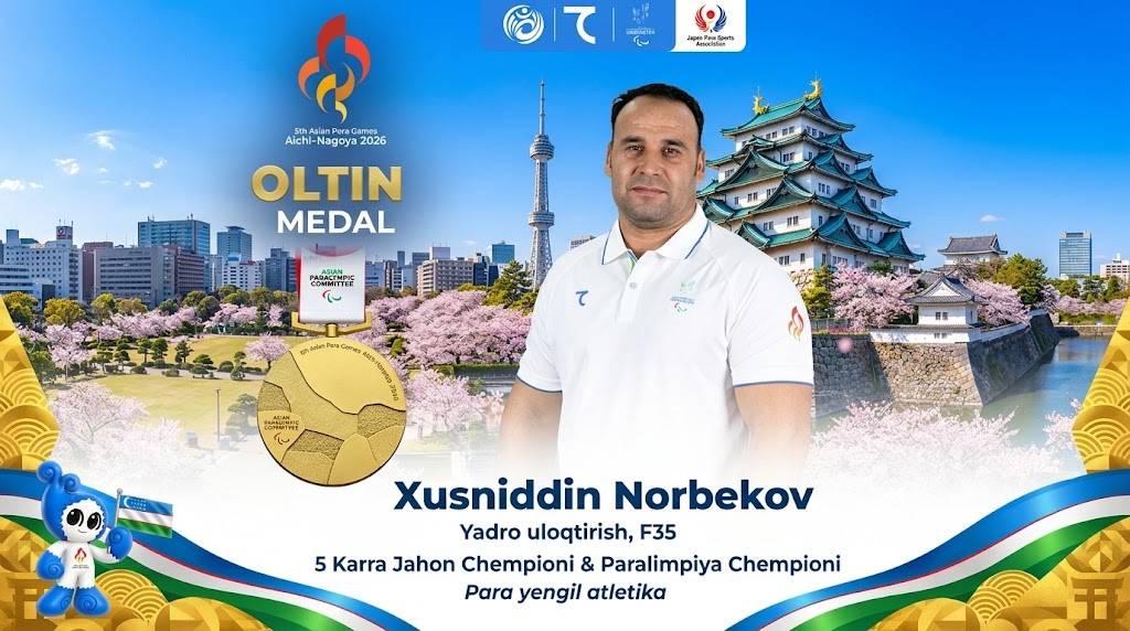 Paraosiyo o‘yinlari: Xusniddin Norbekov — chempion!