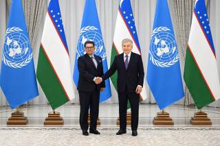 O‘zbekiston Prezidenti BMT Bosh Assambleyasining 81-sessiyasi Raisini qabul qildi