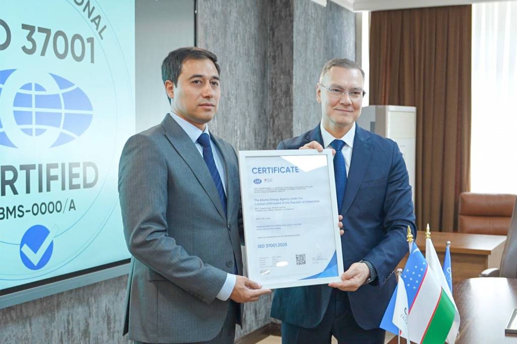“O‘zatom” agentligi xalqaro e’tirofga sazovor bo‘ldi
