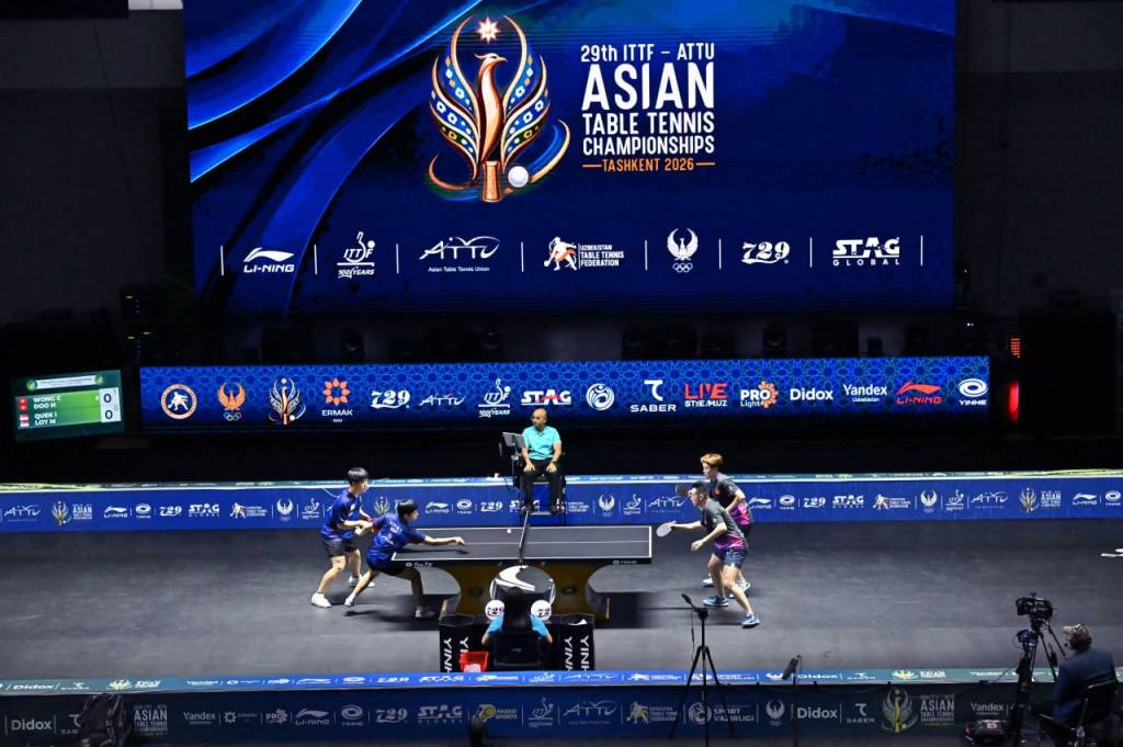 Стол тенниси: Осиё чемпионатида жамоавий баҳслар ғолиблари аниқланди