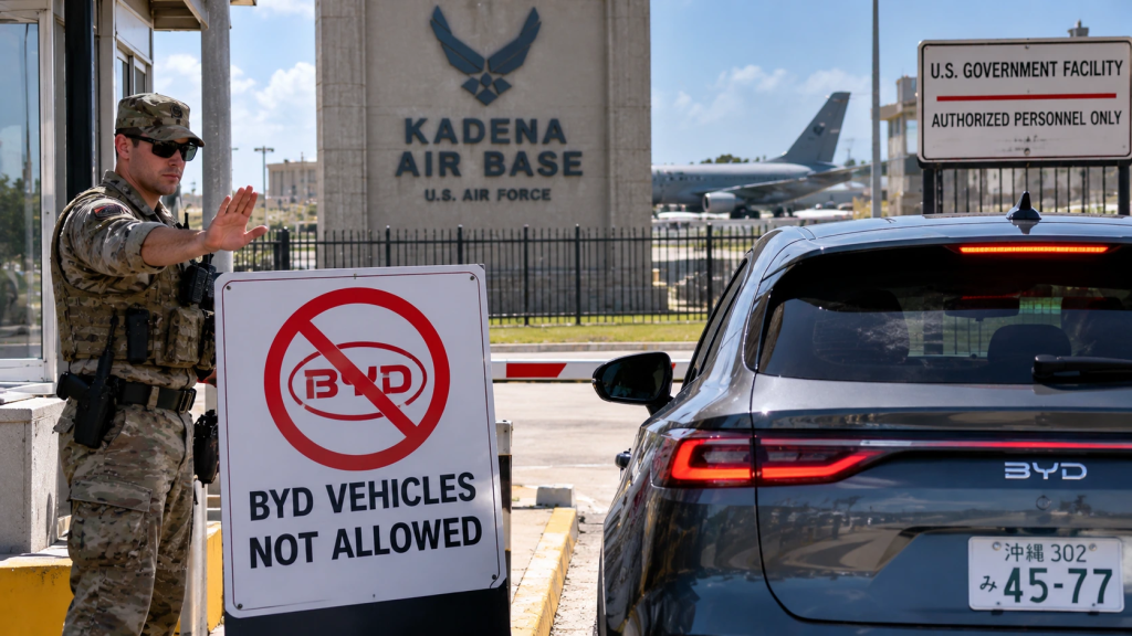 АҚШ Япониядаги ҳарбий базасига "BYD" электромобиллари киришини тақиқлади