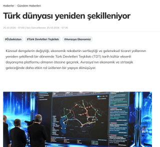 Туркия матбуоти: Ўзбекистон ташаббуслари туркий дунёни янги босқичга олиб чиқмоқда