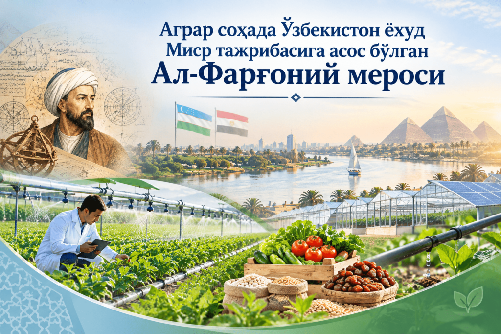 Agrar sohada O‘zbekiston va Misr hamkorligi: Al-Farg‘oniy merosiga asoslangan tajriba