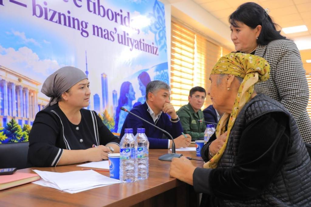 Аёллар муаммолари тингланиб, ташаббуслари қўллаб-қувватланди
