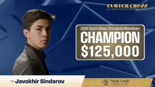 Javohir Sindorov — “Clutch Chess: Champions Showdown 2026” g‘olibi!